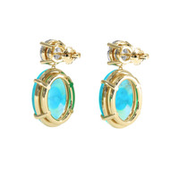<span>20.73</span>&nbsp;<span class="tooltip-light">Ct.Tw.<span class="tooltiptext">Total Carat Weight</span></span> Gemstone Earrings, 18K Yellow Gold 4