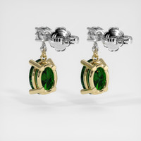 1.46 Ct.Tw. Gemstone Earrings, 14K Yellow & White 4