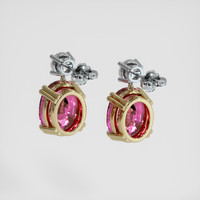 <span>5.71</span> <span class="tooltip-light">Ct.Tw.<span class="tooltiptext">Total Carat Weight</span></span> Pinkish Purple Rhodolite Garnet Earrings, 14K Yellow & White 4