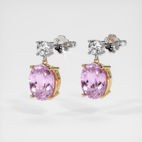 3.48 Ct.Tw. Gemstone Earrings, 18K Yellow & White 3