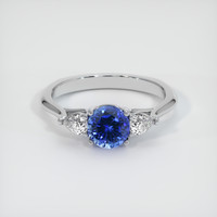 1.07 Ct. Blue Sapphire Ring, Platinum 950 1