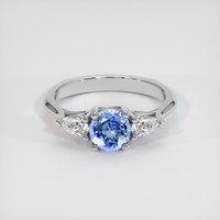 0.80 Ct. Blue Sapphire Ring, Platinum 950 1