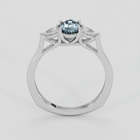 1.22 Ct. Greyish Blue Sapphire Ring, Platinum 950 3