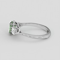 2.53 Ct. Green Sapphire Ring, Platinum 950 4