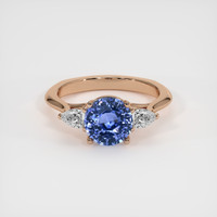 2.15 Ct. Sapphire Ring, 18K Rose Gold 1