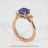 2.15 Ct. Sapphire Ring, 18K Rose Gold 2