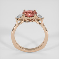 1.57 Ct. Padparadscha Sapphire Ring, 18K Rose Gold 3