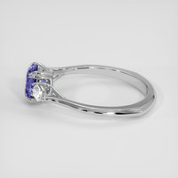 1.39 Ct. Purplish Blue Sapphire Ring, 10K White Gold 4