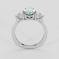 1.64 Ct. Green Sapphire Ring, 10K White Gold 3