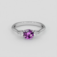 1.57 Ct. Purple Sapphire Ring, 10K White Gold 1