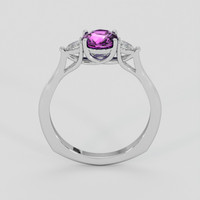 1.57 Ct. Purple Sapphire Ring, 10K White Gold 3