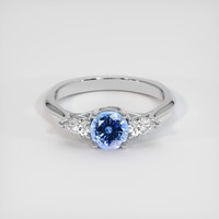 0.55 Ct. Sapphire Ring, 14K White Gold 1