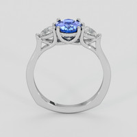 1.09 Ct. Blue Sapphire Ring, 14K White Gold 3