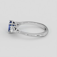 1.09 Ct. Blue Sapphire Ring, 14K White Gold 4