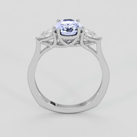 1.89 Ct. Blue Sapphire Ring, 14K White Gold 3