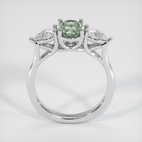 1.26 Ct. Green Sapphire Ring, 14K White Gold 3