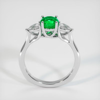 0.94 Ct. Emerald Ring, 18K White Gold 3