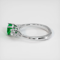 0.94 Ct. Emerald Ring, 18K White Gold 4