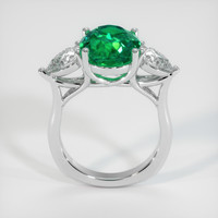 4.54 Ct. Emerald Ring, 18K White Gold 3