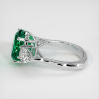 4.54 Ct. Emerald Ring, 18K White Gold 4