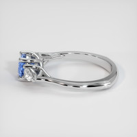 0.80 Ct. Sapphire Ring, 18K White Gold 4
