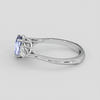 1.89 Ct. Blue Sapphire Ring, 18K White Gold 4