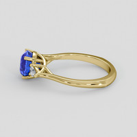 2.29 Ct. Blue Sapphire Ring, 10K Yellow Gold 4