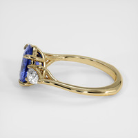 2.43 Ct. Blue Sapphire Ring, 14K Yellow Gold 4