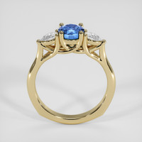 0.80 Ct. Blue Sapphire Ring, 14K Yellow Gold 3