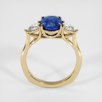 3.10 Ct. Blue Sapphire Ring, 18K Yellow Gold 3