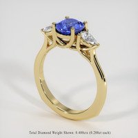 1.44 Ct. Sapphire Ring, 18K Yellow Gold 2
