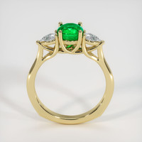 0.94 Ct. Emerald Ring, 18K Yellow Gold 3