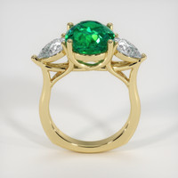 4.54 Ct. Emerald Ring, 18K Yellow Gold 3