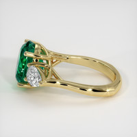 4.54 Ct. Emerald Ring, 18K Yellow Gold 4