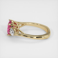 2.03 Ct. Pink Sapphire Ring, 18K Yellow Gold 4