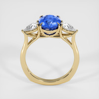 3.37 Ct. Blue Sapphire Ring, 18K Yellow Gold 3
