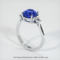 4.14 Ct. Sapphire Ring, Platinum 950 2