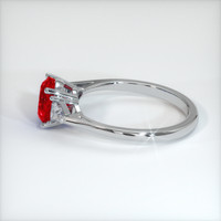 1.25 Ct. Ruby Ring, Platinum 950 4