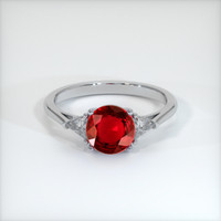 1.40 Ct. Ruby Ring, Platinum 950 1