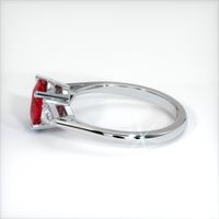 2.76 Ct. Ruby Ring, 18K White Gold 4