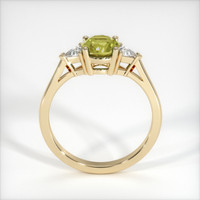 1.17 Ct. Greenish Yellow Sapphire Ring, 14K Yellow Gold 3