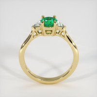 0.47 Ct. Emerald Ring, 18K Yellow Gold 3