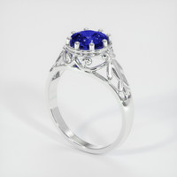 2.09 Ct. Sapphire Ring, Platinum 950 3