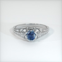 0.62 Ct. Sapphire Ring, Platinum 950 1