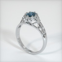 0.71 Ct. Sapphire Ring, Platinum 950 2