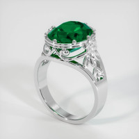 4.54 Ct. Emerald Ring, Platinum 950 2