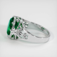 4.54 Ct. Emerald Ring, Platinum 950 4