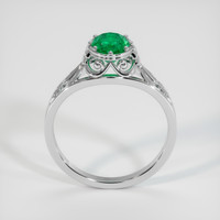 0.74 Ct. Emerald Ring, Platinum 950 3