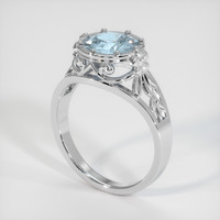 1.35 Ct. Gemstone Ring, Platinum 950 2