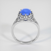 2.91 Ct. Blue Sapphire Ring, Platinum 950 3